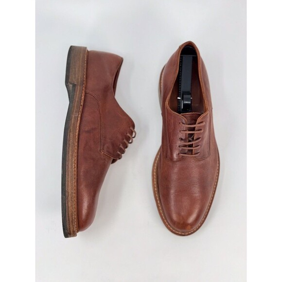 Fratelli Rossetti Mens Dress Shoes Brown Leather Lace Up Italian Derby US 8.5